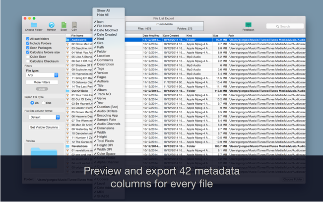 File List Export 2.4.1